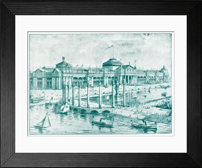 Framed Print : Agricultural Building, Worlds Fair Exhibition, Chicago, USA Framed Print : Agricultural Building, Worlds Fair Exhibition, Chicago, USA