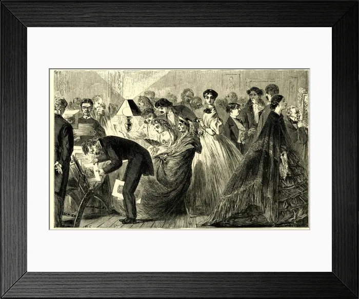 Framed Print : Artists and Amateurs Society Conversazione, Walliss Rooms Framed Print : Artists and Amateurs Society Conversazione, Walliss Rooms
