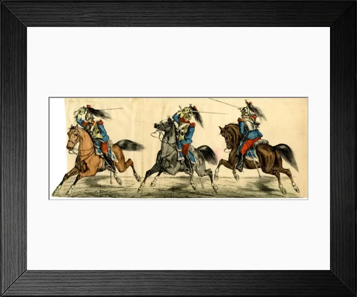 Framed Print : Austrian Dragoons Framed Print : Austrian Dragoons