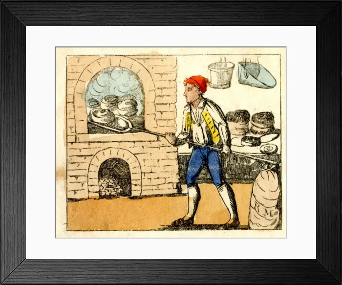 Framed Print : Baker at work Framed Print : Baker at work