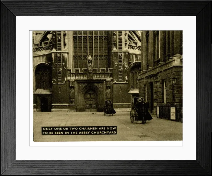 Framed Print : Bath Chairs in Bath Abbey Churchyard Framed Print : Bath Chairs in Bath Abbey Churchyard