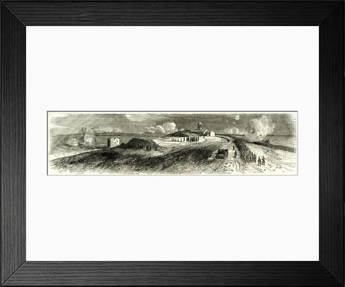Framed Print : Belfry House with tirailleurs, Battle of Inkerman, Crimea Framed Print : Belfry House with tirailleurs, Battle of Inkerman, Crimea