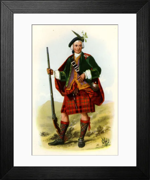 Framed Print : Cameron of Lochiel tartan Framed Print : Cameron of Lochiel tartan