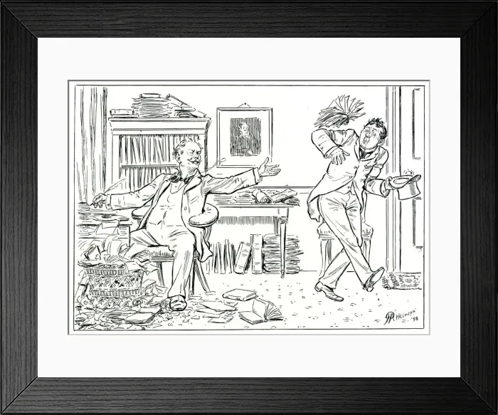 Framed Print : Editor in the throws of composition Framed Print : Editor in the throws of composition