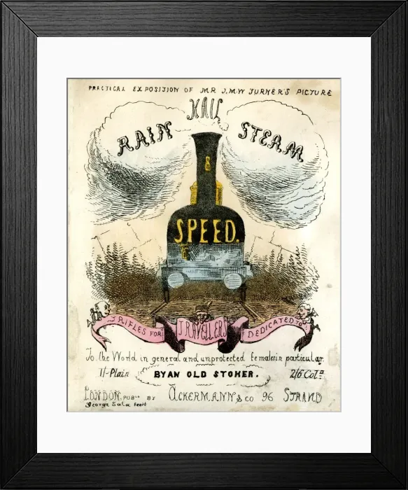 Framed Print : Title page, Hail, Rain, Steam and Speed by an Old Stoker Framed Print : Title page, Hail, Rain, Steam and Speed by an Old Stoker