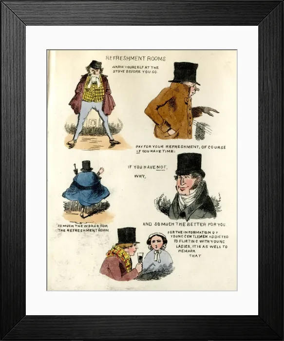 Framed Print : Cartoons, Hail, Rain, Steam and Speed by an Old Stoker