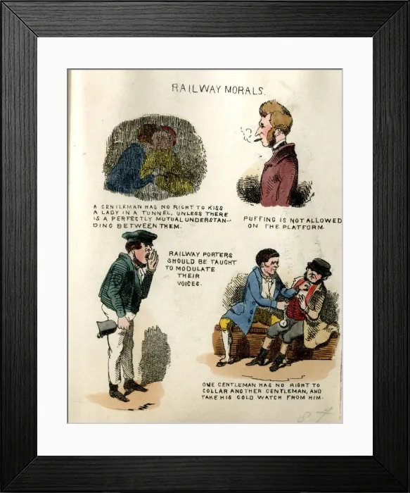 Framed Print : Cartoons, Hail, Rain, Steam and Speed by an Old Stoker Framed Print : Cartoons, Hail, Rain, Steam and Speed by an Old Stoker
