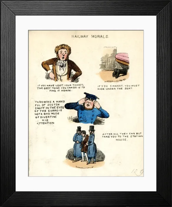 Framed Print : Cartoons, Hail, Rain, Steam and Speed by an Old Stoker Framed Print : Cartoons, Hail, Rain, Steam and Speed by an Old Stoker