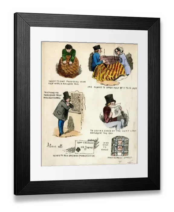 Framed Print : Cartoons, Hail, Rain, Steam and Speed by an Old Stoker Framed Print : Cartoons, Hail, Rain, Steam and Speed by an Old Stoker