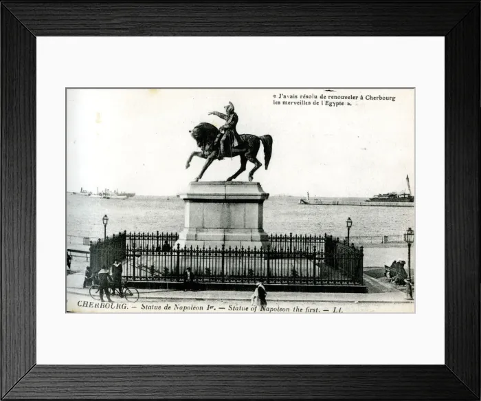 Framed Print : Statue of Napoleon I, Cherbourg, France Framed Print : Statue of Napoleon I, Cherbourg, France