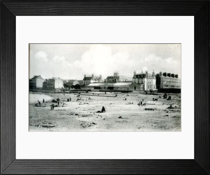 Framed Print : Beach and Casino, Cherbourg, France Framed Print : Beach and Casino, Cherbourg, France