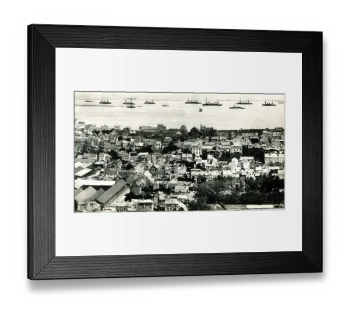 Framed Print : General view of Cherbourg, France Framed Print : General view of Cherbourg, France