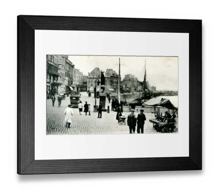 Framed Print : Caligny Wharf, Cherbourg, France Framed Print : Caligny Wharf, Cherbourg, France