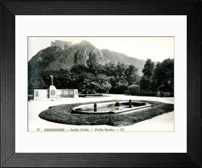 Framed Print : Public Garden, Cherbourg, France Framed Print : Public Garden, Cherbourg, France
