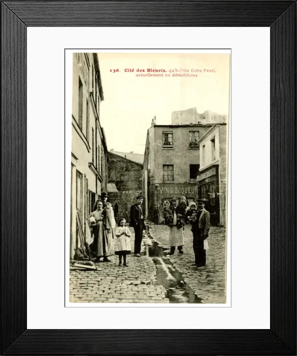 Framed Print : Cite des Bleuets where Cora Pearl lived, Paris, France Framed Print : Cite des Bleuets where Cora Pearl lived, Paris, France