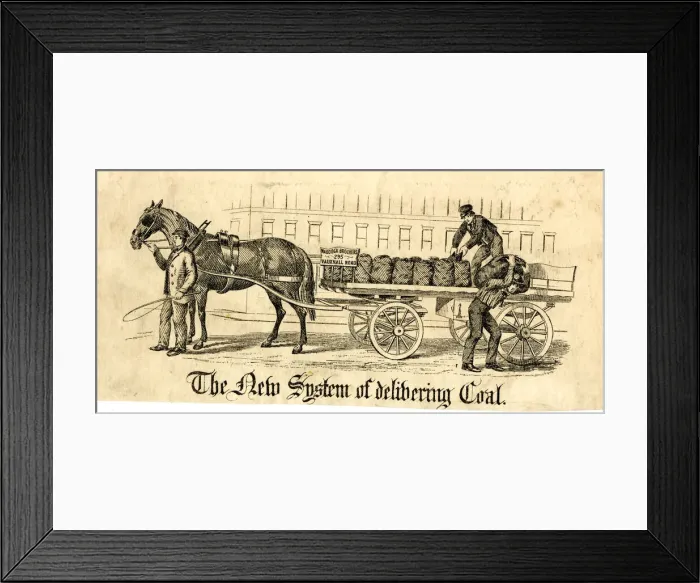 Framed Print : The New System of Delivering Coal Framed Print : The New System of Delivering Coal