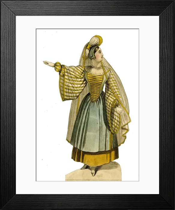 Framed Print : Costume - German Lady Framed Print : Costume - German Lady
