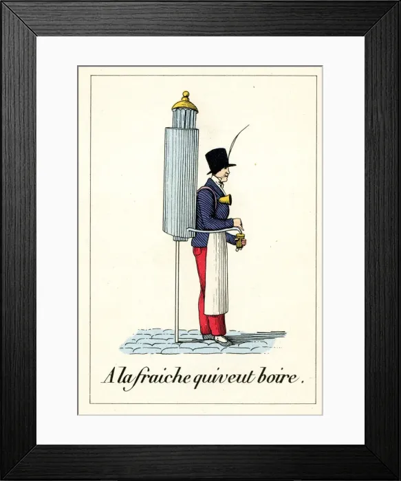 Framed Print : Cries of Paris - water seller Framed Print : Cries of Paris - water seller