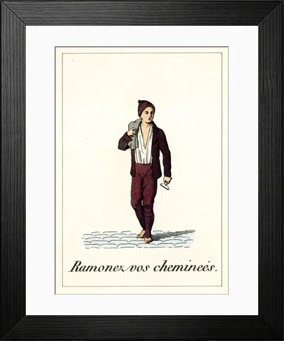 Framed Print : Cries of Paris - chimney sweep
