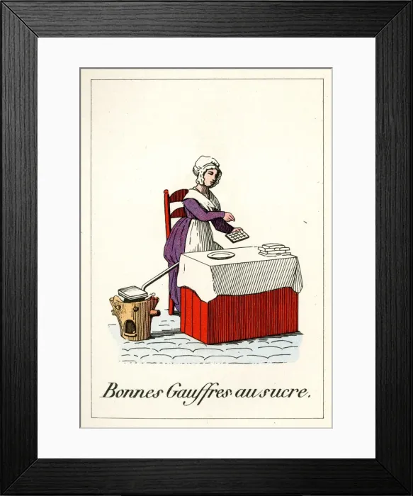 Framed Print : Cries of Paris - waffle seller Framed Print : Cries of Paris - waffle seller