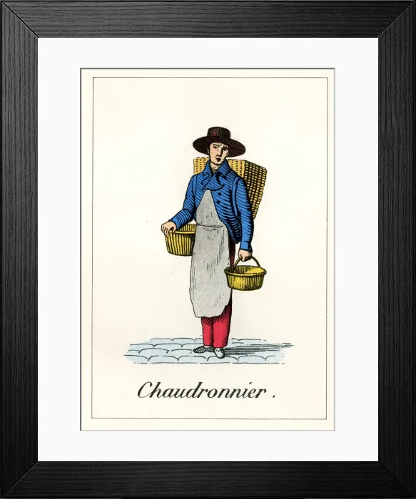 Framed Print : Cries of Paris - coppersmith Framed Print : Cries of Paris - coppersmith