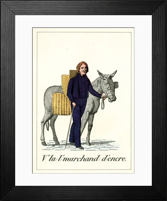 Framed Print : Cries of Paris - ink seller Framed Print : Cries of Paris - ink seller