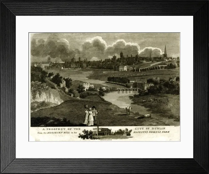 Framed Print : View of Dublin from Magazine Hill in Phoenix Park Framed Print : View of Dublin from Magazine Hill in Phoenix Park