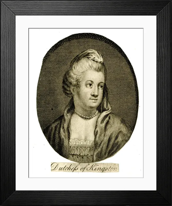 Framed Print : Duchess of Kingston-upon-Hull, English aristocrat Framed Print : Duchess of Kingston-upon-Hull, English aristocrat