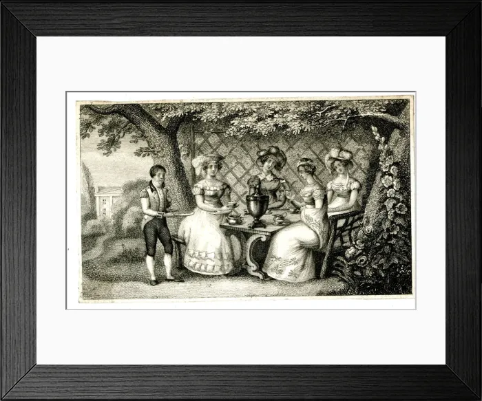 Framed Print : Ladies tea party with samovar Framed Print : Ladies tea party with samovar
