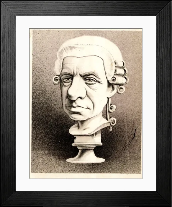 Framed Print : Busts of the Period - Mr Hawkins QC Framed Print : Busts of the Period - Mr Hawkins QC