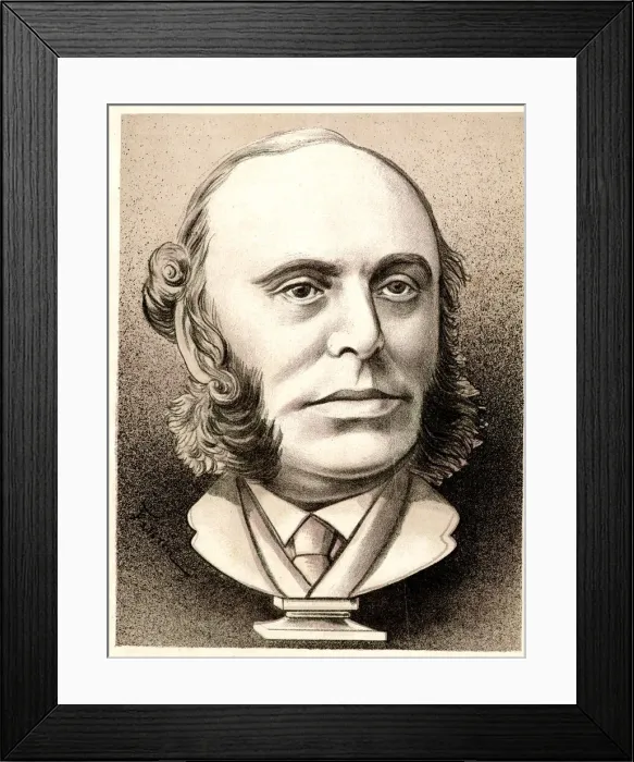Framed Print : Busts of the Period - W H Smith, Newsagent and MP Framed Print : Busts of the Period - W H Smith, Newsagent and MP