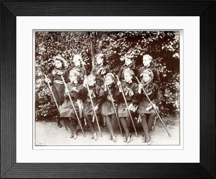 Framed Print : Group photo, girls gymnastic drill Framed Print : Group photo, girls gymnastic drill
