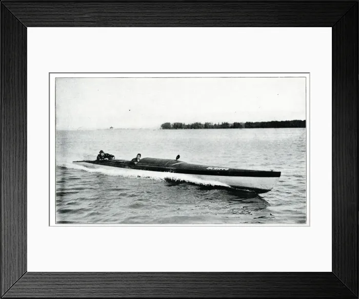 Framed Print : H P Scripps six-cylinder 50-60 speedboat Framed Print : H P Scripps six-cylinder 50-60 speedboat