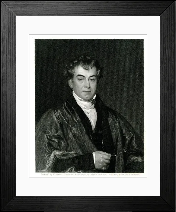 Framed Print : Henry Fisher, of the Common Council, City of London Framed Print : Henry Fisher, of the Common Council, City of London