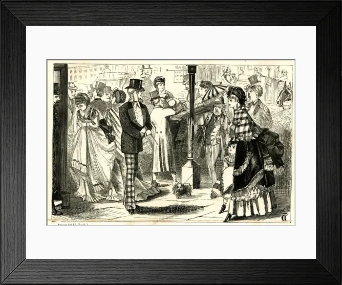 Framed Print : Scene in Regent Street, London Framed Print : Scene in Regent Street, London