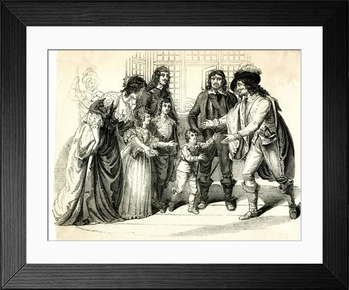 Framed Print : King Charles I taking leave of his family Framed Print : King Charles I taking leave of his family