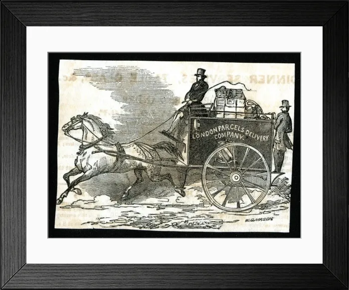 Framed Print : London Parcels Delivery Company Framed Print : London Parcels Delivery Company