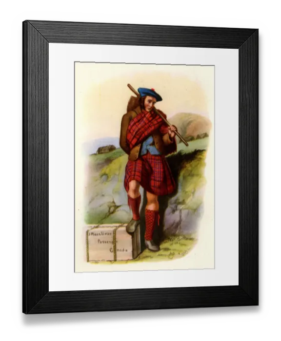 Framed Print : MacAlister tartan Framed Print : MacAlister tartan