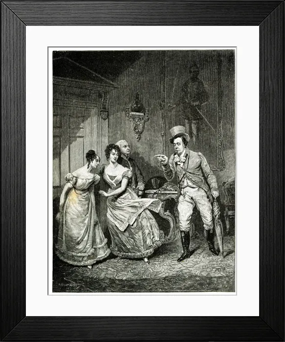 Framed Print : Vestris, Glover, Williams and Liston in comedy Paul Pry Framed Print : Vestris, Glover, Williams and Liston in comedy Paul Pry