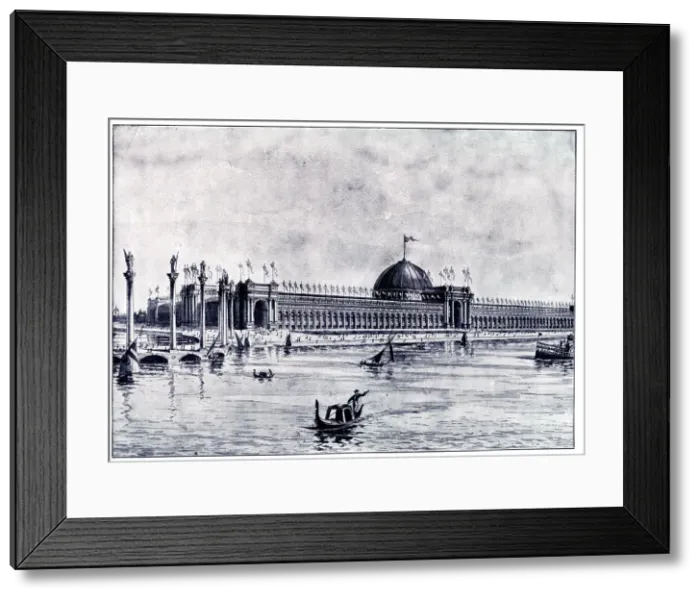 Framed Print : Musical Instruments Building, Worlds Fair, Chicago, USA Framed Print : Musical Instruments Building, Worlds Fair, Chicago, USA