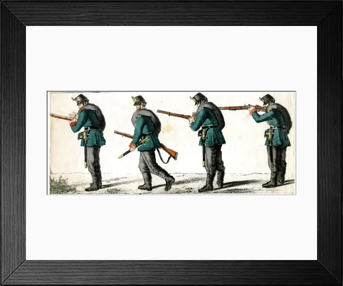 Framed Print : Four riflemen Framed Print : Four riflemen