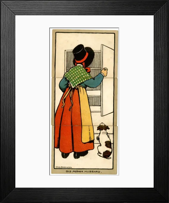 Framed Print : Misfitz Playing Cards - Old Mother Hubbard Framed Print : Misfitz Playing Cards - Old Mother Hubbard