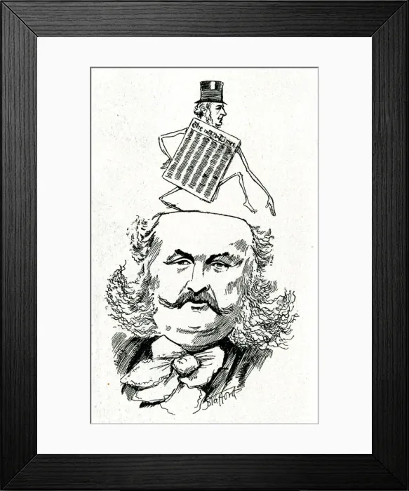 Framed Print : Monsieur de Blowitz, Paris correspondent of The Times Framed Print : Monsieur de Blowitz, Paris correspondent of The Times