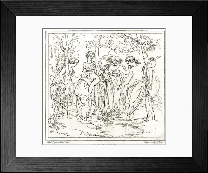 Framed Print : Narcissus by Thomas Stothard Framed Print : Narcissus by Thomas Stothard