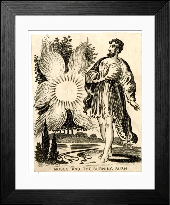 Framed Print : Moses and the Burning Bush Framed Print : Moses and the Burning Bush