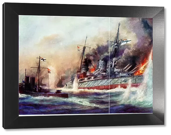 German fighting ship in Battle of Jutland, WW1