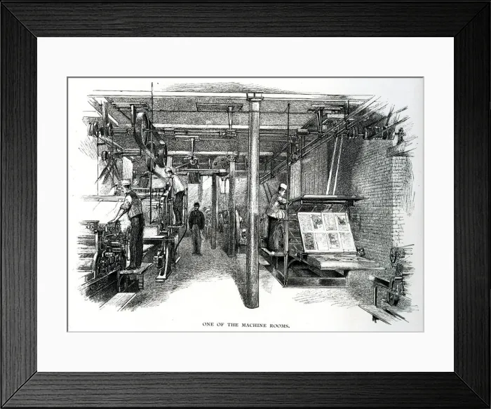 Framed Print : One of the Machine Rooms, Black & White magazine Framed Print : One of the Machine Rooms, Black & White magazine