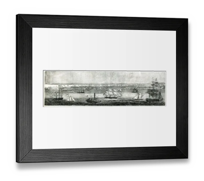 Framed Print : Panorama of New York from the East River Framed Print : Panorama of New York from the East River