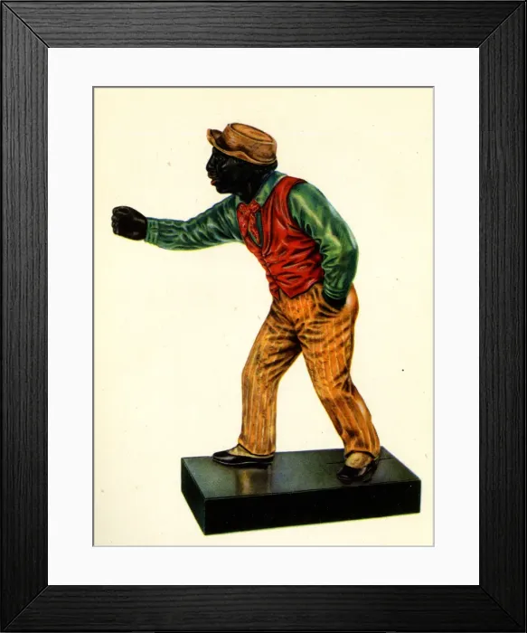 Framed Print : Cast iron figure, Hitching Post Framed Print : Cast iron figure, Hitching Post