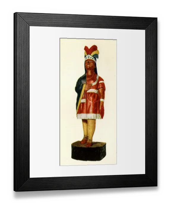 Framed Print : Cigar Store figure, Native American Indian Framed Print : Cigar Store figure, Native American Indian